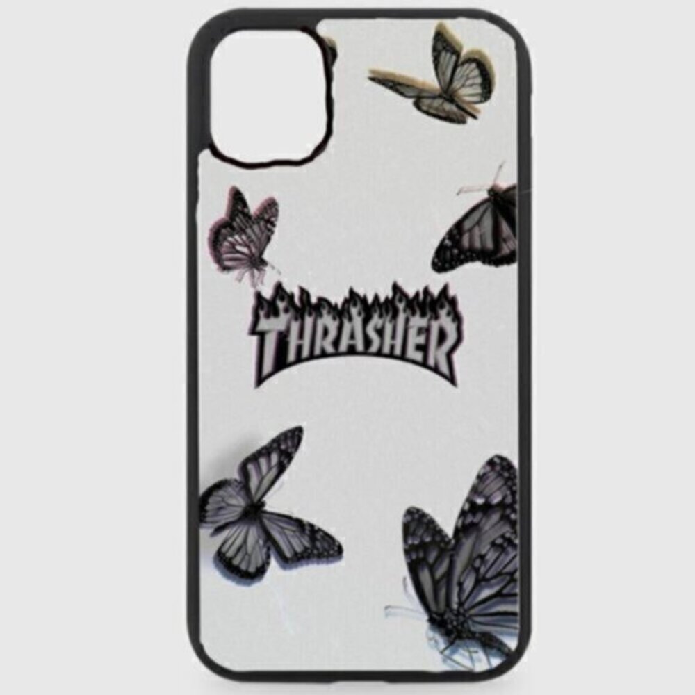 Thrasher Gray Butterfly Phone Case